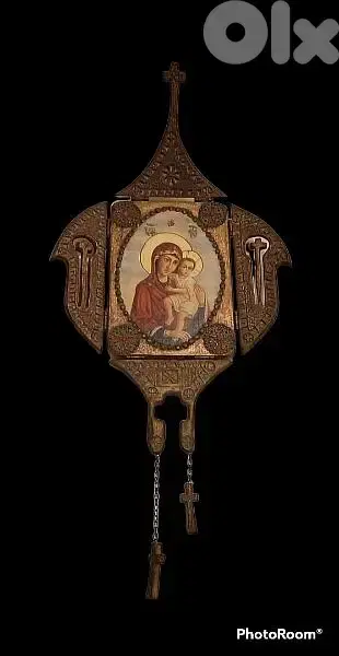 Rare 19th century foldable Russian Icon