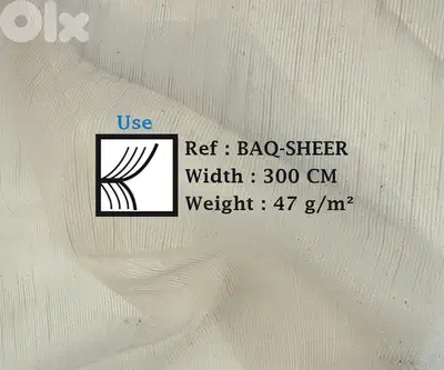 European Voile Fabrics. BAQ Sheer فوال برادي