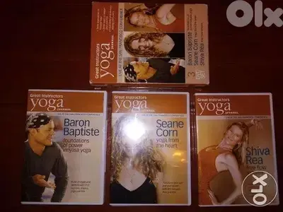 Learn yoga with 3 best teachers on 3 original dvds