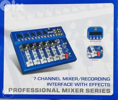 mixer 7 channel + usb bluetouth,new in box