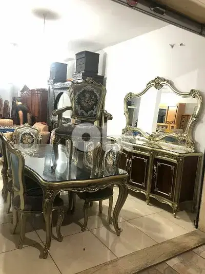 أوضة سفرة مصرية خشب زان فخمة