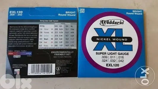 D'Addario EXL120 Nickel Wound Electric Strings, Free Delivery anywhere