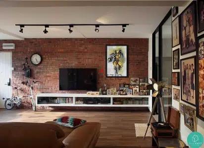 Minimalist industrial lofty with terrace