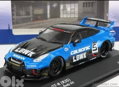 Nissan GT-R (R35) LBWK diecast car model 1;43.