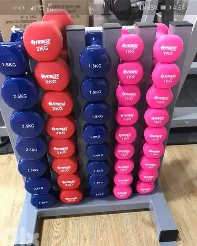 Rubber dumbbells