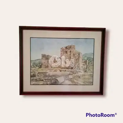 2 old watercolor by Karim el Haje signed and dated 1982