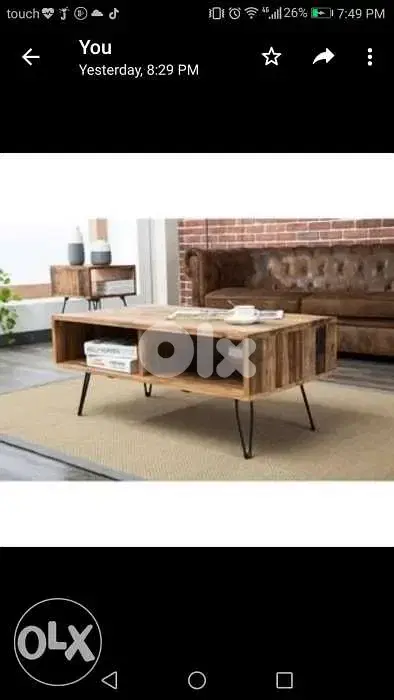 Custom made center table