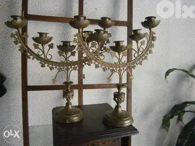 شمعدان كنسي انتيكا قديم جدا"