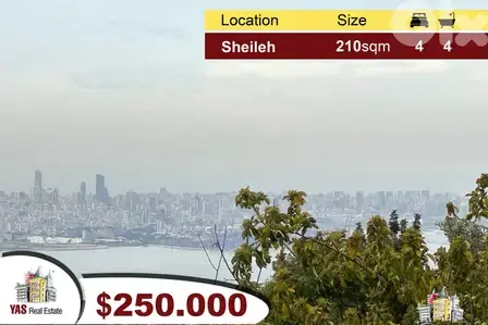 Sheileh 210m2 | 100m2 Garden | Sea View | Luxurious | Unique | Catch |