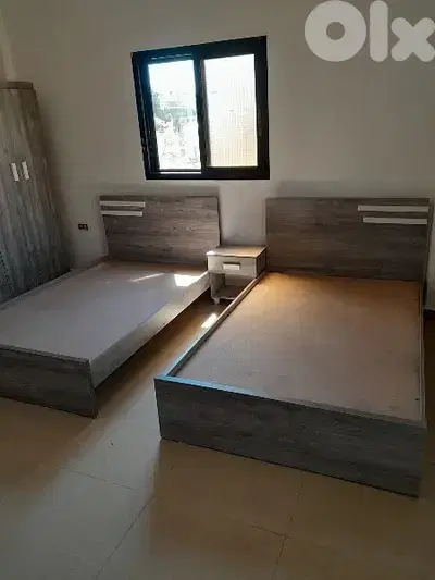 تختين مفرد ونص 120 سم مع كمود