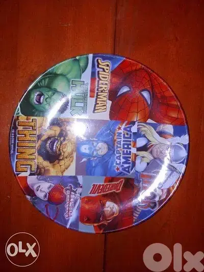 Marvel heroes ceramic plate