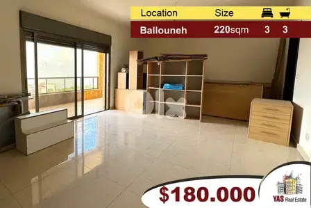 Ballouneh 220m2 | 80m2 Terrace | Luxurious | View | Catch |