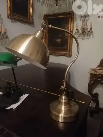 لمبادير مكتب برونز مميز desk lamp bronze italy