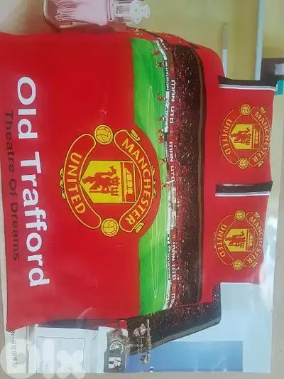 barcelona ،real ,man united bed cover