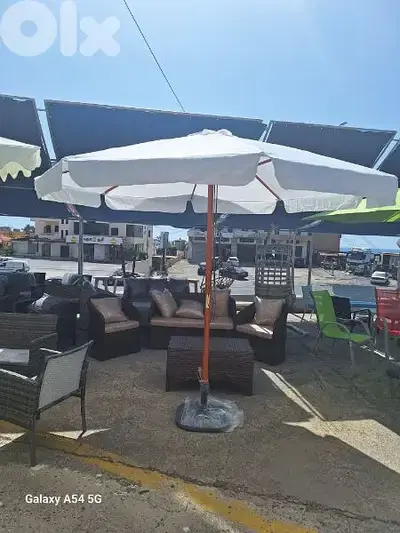 wooden umbrella
