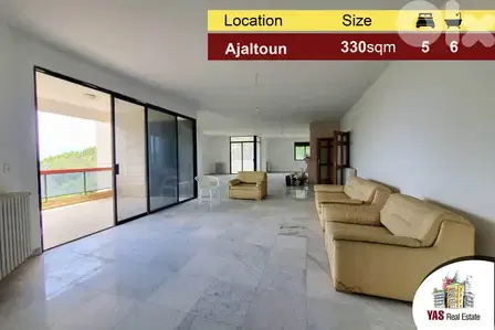 Ajaltoun 330m2 + 50m2 Garden | Well Maintained | Mountain View |TO|