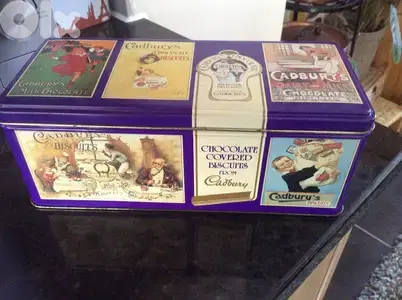 Cadbury Chocolate Biscuits collectible Tin box