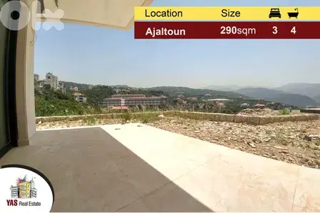 Ajaltoun 290m2 | 180m2 Garden | Panoramic view | Luxurious