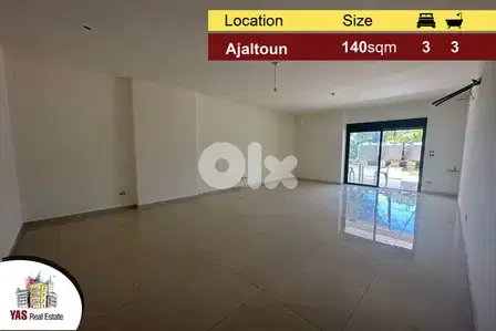 Ajaltoun 140m2 + 50m2 Garden | Lease To Own | Private Street | Catch |