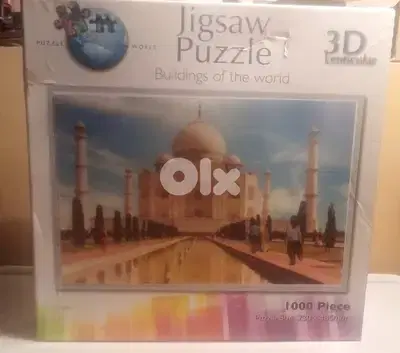 3d lenticular puzzle " Taj mahal india " 1000 pcs73*48cm