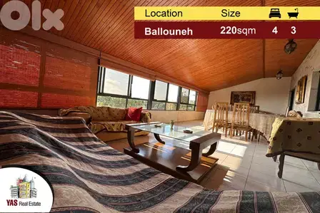Ballouneh 220m2 Duplex | Excellent Condition | Panoramic View | Catch Ballouneh 220m2 Duplex | Excellent Condition | Panoramic View | Catch