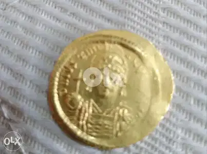 Ancient Gold Eastern RomanByzantine Coin Emperor Justinian year 527 AD