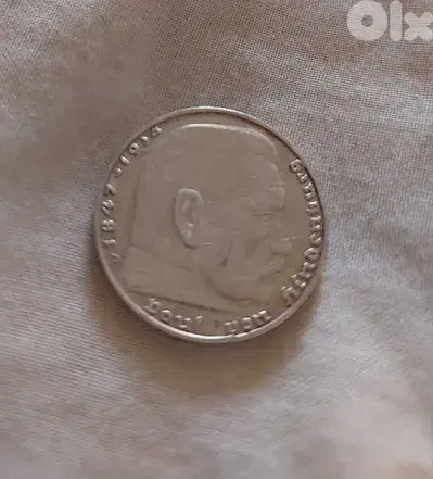 German Nazi Hitler Silver Two Marks Coin pre WW II
