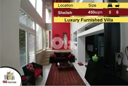 Sheileh 450m2 Villa + 500m2 Gardens | Furnished | Perfect Condition |