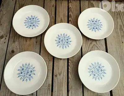 Vintage 1960 soup plates Sovirel France