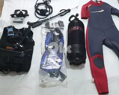 full scuba equipment 15 litre steel 850$