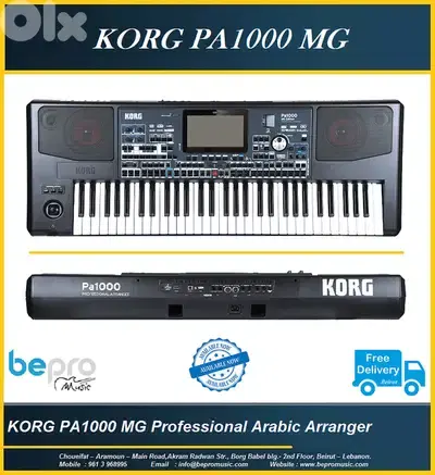 Korg PA1000 MG Keyboard Arabic arranger
