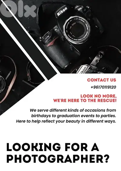Looking for a photographer? Look no more!