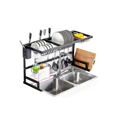 Dish Rack, Over the Sink Steel Kitchen Rack 85cm