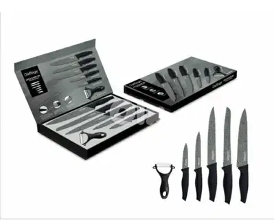 CHEFFINGER Ergonomic Antibacterial Non-stick 6 pcs Knife /4$ delivery.
