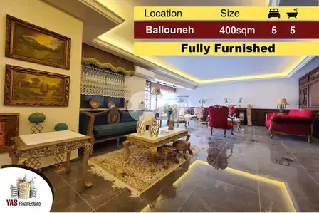 Ballouneh 400m2 | Fully Furnished | Designer’s Signature |