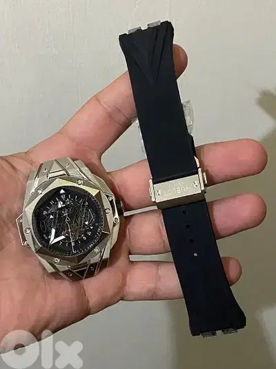 Hublot Sang Bleu 2 Adjustable Rubber Strap
