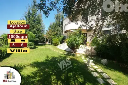 Ajaltoun 1000m2 Villa | 1000m2 Garden | Super Luxurious | View | Ajaltoun 1000m2 Villa | 1000m2 Garden | Super Luxurious | View |