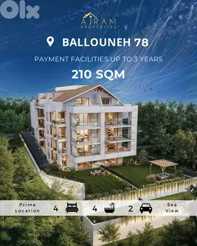 Ballouneh 78 | 210 sqm | 3-year plan Ballouneh 78 | 210 sqm | 3-year plan