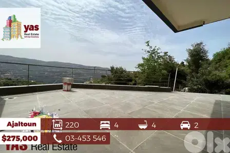Ajaltoun 220m2 | 120m2 Garden | New | Payment Facilities | Ajaltoun 220m2 | 120m2 Garden | New | Payment Facilities |