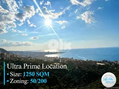1250 SQM Land in Sahel Alma with a Breathtaking View 1250 SQM Land in Sahel Alma with a Breathtaking View