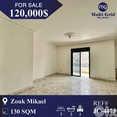 JC-4475 / Apartment for Sale in Zouk Mikael, شقة للبيع في زوق مكايل JC-4475 / Apartment for Sale in Zouk Mikael, شقة للبيع في زوق مكايل