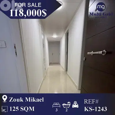 KS-1243 / Apartment for Sale in Zouk Mikael, شقة للبيع في زوق مكايل KS-1243 / Apartment for Sale in Zouk Mikael, شقة للبيع في زوق مكايل