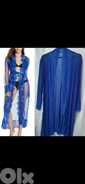 cardigan blue chiffon lycra m to xxxxL cardigan blue chiffon lycra m to xxxxL